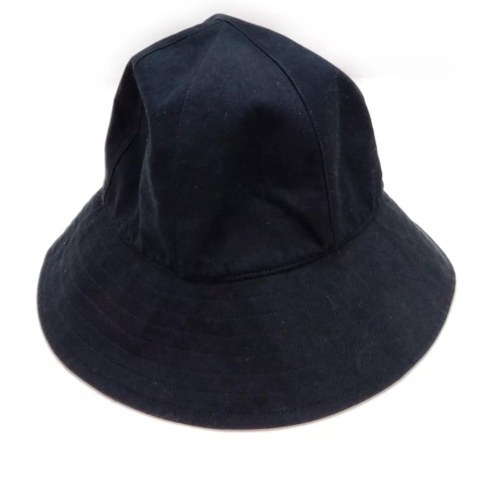 Hermes Cloth Black Hat SZ 57CM - Picture 2 of 8